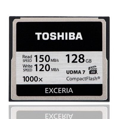 

Карта памяти Toshiba (TOSHIBA) EXCERIA CF-128G экстремальной мгновенного значение скорости 150M 120M 1000 скорости записи / ВПГ-20