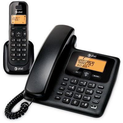 

AT & T EL34109WCN цифровой беспроводной телефон базового блока дисплея изображение китайская машина установлена ​​фиксированной беспроводной дом тащит настольную машину белый