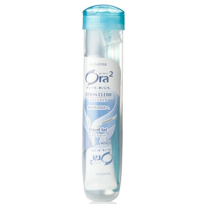 

Хао Юэ зуб (Ora2) софтбокс Travel Kit (верхняя тончайшая шерсть мягкой щетина зубной щетка + натуральных мяты зубной паста 40г) (легкий портативный случайный цвет)