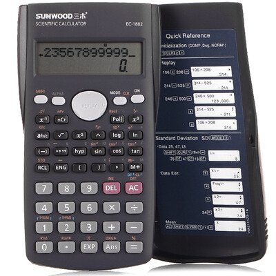 

Sunwood (SUNWOOD) EC-1882 функция научного калькулятора для средней школы