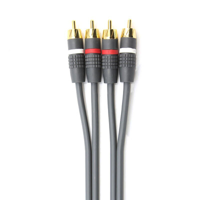 

аудио кабель CE-LINK около 2041 R / L двойного аудио лотоса кабеля 2 м 2RCA красной линии компьютера аудио кабель ТВ Серых