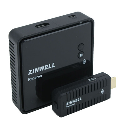 

ZINWELL WHD-200 Комплект беспроводной HDMI3D Blu-ray аудио и видео передатчик черный