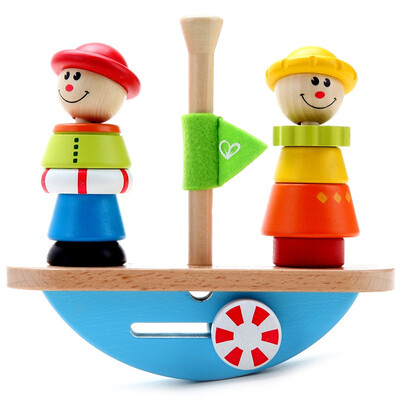 

Германия Hape строительные блоки игрушки бой вставлены маленькие Explorers творческие руки - перевернутый катер -E0423AE