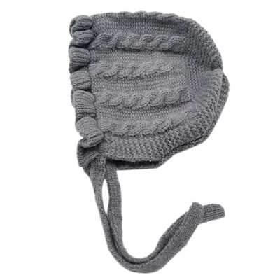 

New Winter Baby Hats Newborn Baby Girl Hat Toddler Solid Print Hats With Ruffle Design Casual Caps Headwear p