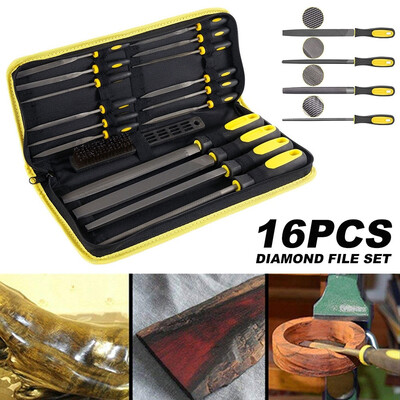 

16Pcsset Practical Diamond File Set for Metal Glass Stone Jewelry Wood Carving Craft