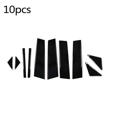 

For Mazda 3 Axela 2014-2017 10pcs Black Pillar Posts Window Door Cover Trim Set