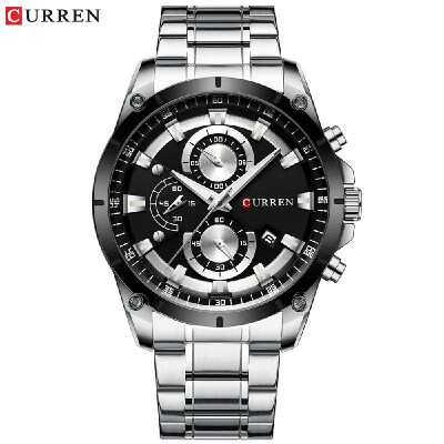 

Curren Men Watch Business Multifuntional Waterproof Watches Quartz Watch