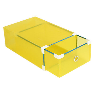 

Plastic Clear Drawer Shoe Rack Household Stackable Home Shoe s Box Space Saving Foldable Storage Container Colorful