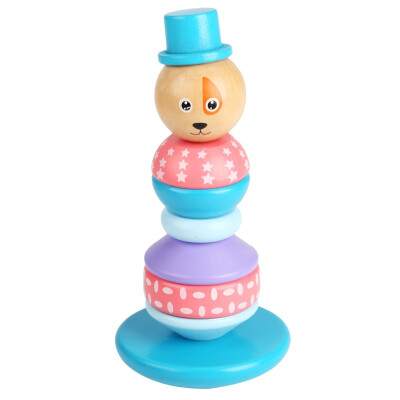 

Immovable Tumbler Magic Wooden Toys Stack Building Blocks Rainbow Tower Animal Balance Tumbler Educational Toy Gift squeeze Toy