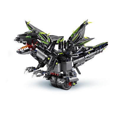 

RC Robot RC Building Block Robot Educational Bricks STEM Toys DIY Assembly Balanced Programming Dinosaur Robot 24G RC APP Control
