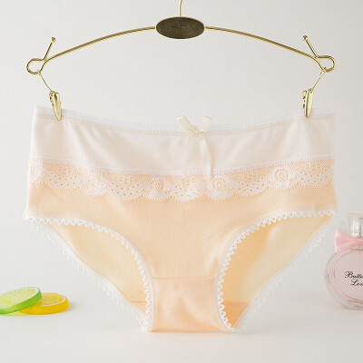 

Women Sexy Briefs Lace Cotton Panties Breathable Girls Underpants Ladies Lace Briefs