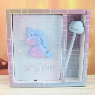 

Notebook Set Unicorn Cartoon Cute Notebook Sweet Gift