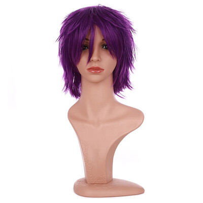 

Short Cosplay Wig Women Men Fluffy Straight Anime Comic Hairstyle Party Costume Dress Synthetic Hair Pixie Wigs