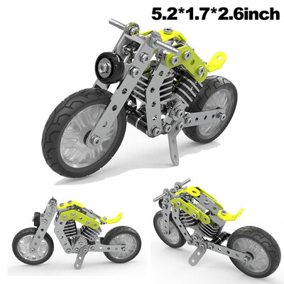 

YIWULASmart DIY Construction Set 158 pcs Military Motorcycle Model 3D Puzzle Kids Toy