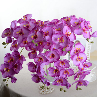 

DIY Artificial Butterfly Orchid Silk Flower Bouquet Phalaenopsis Wedding Home Decoration Flowers