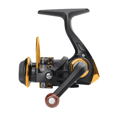 

12BB 521 Mini Spinning Reel Portable Left Hand Metal Spool Stainless Steel High Strength No Deformation Small Ice Fishing