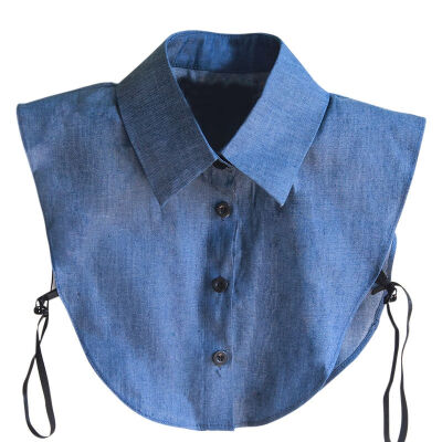 

Hot Sale For Women Jeans Detachable Shirt Collars Accessories Fake Denim Collar