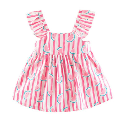 

1-3T Chidren Baby Girl Dress Girls Kid Floral Printed Casual Dresses Clothes Fashion Toddler Infant Clothing