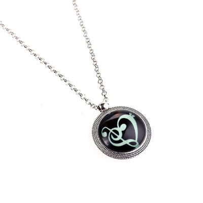 

2019 New Luminous Note Necklace Fashion Love Musical Symbol Necklace Couple Jewelry Unisex Jewelry