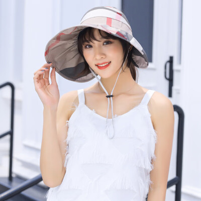 

Korean version sunscreen hat woman summer new chic all-tide sunshade head travel sunshade hat brim sunhat