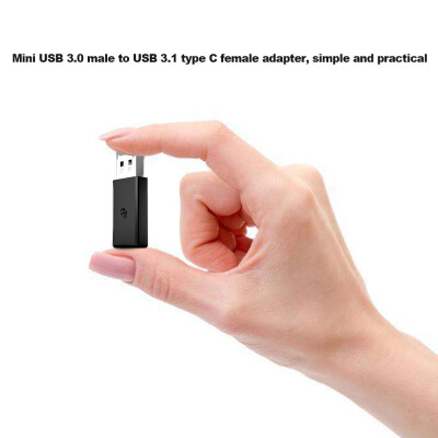 

USB 30 Male to USB 31 Type C Female Data Converter USB 30 to USB-C Female Adapter Port for Laptop Phone Black