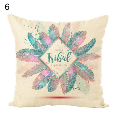 

Colorful Feather Soft Throw Pillow Case Cushion Cover Sofa Bed Car Home Decor
