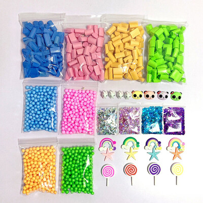 

〖Follure〗Beads Craft Slime Kit Foam Beads Styrofoam Balls Tools For DIY Slime Making