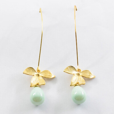 

2 pcs Pearl Earrings New National Retro Simple Fashion Jewelry Accessories Women