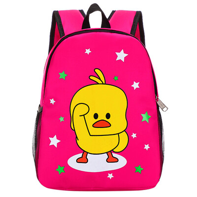 

Tailored Cartoon Cute Kindergarten Student Bag Animation Duckling Boys And Girls Bag