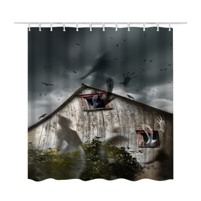 

Scary Halloween Hand Bathroom Shower Curtain Waterproof Mildew Polyester Fabric Shower Curtain Christmas Decor