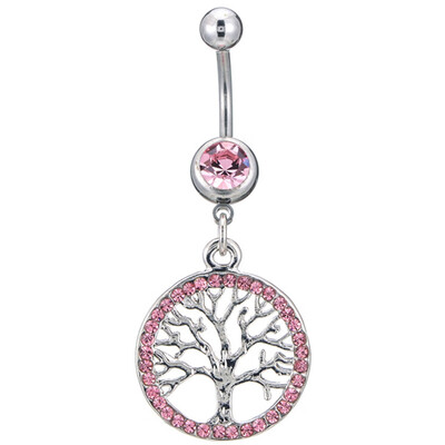 

Happy lucky tree navel Ring Pendant Earring