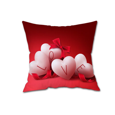 

Siaonvr Happy Valentines Day Throw Pillow Case Sweet Love Square Cushion Cover
