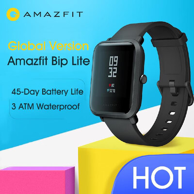 

Global Version Xiaomi Huami Amazfit Bip Lite Smart Watch 3ATM Waterproof Fitness Health Tracker Smartwatch 45 Days Battery