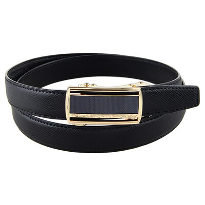 

BPSTAR Womens Automatic Buckle Genuine Leather Ladys Ratchet Holeless Belt Business High Quality Womens Real Belt for Pants