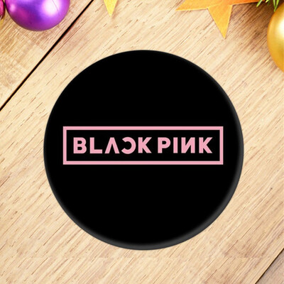 

Black Pink tin Plate Badge Brooch Cute Cartoon Brooch Bag Pendant Boys Girls Accessories hot Gift for Fans