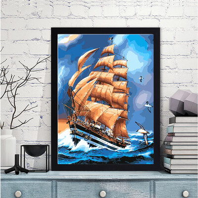 

Toponeto Embroidery Paintings Rhinestone Pasted DIY Diamond Painting Cross Stitch