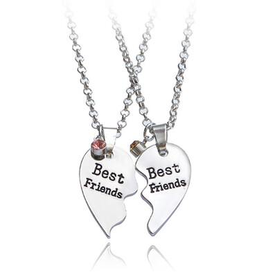 

Love English Pendant Alloy Ornaments Fashion Two Pencils Best Friends Necklace Good Friends Necklace Choker Statement Necklace