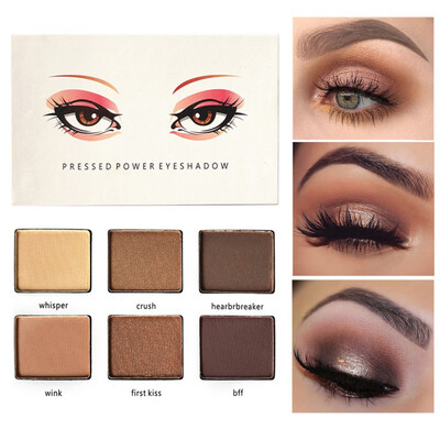 

Make Up 6 colors Natural Shimmer Matte Eyeshadow Palette Brand Professional Makeup Pallete Maquiagem