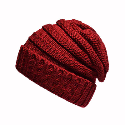 

Tailored Unisex Women Men Mixed Color Winter Plus Outdoor Thick Plaid knit Warm Hat Cap
