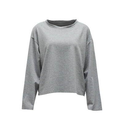 

Autumn Fashion Female Casual O-Neck Hoody Autumn Winter Pure Colors Long Sleeve Women Hoodie