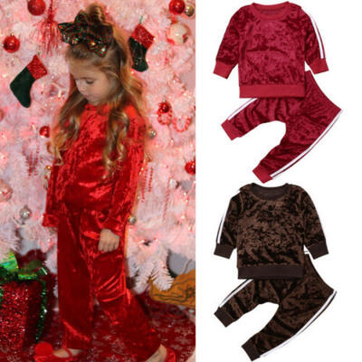 

UK Toddler Baby Kids Girls Clothes Tops T-shirt Pants Leggings Outfits 2PCS Set
