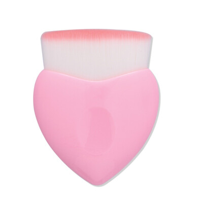 

New Arrival 1 PC Fashion Lovely Profession Cosmetic Heart Shaped Blush Powder Brush Foundation Brushes Makeup Beauty Tool W1