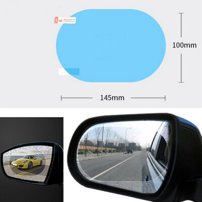

2pcs Rainproof Antifog Car Rearview Mirror Film Sticker Protective Rain Shield