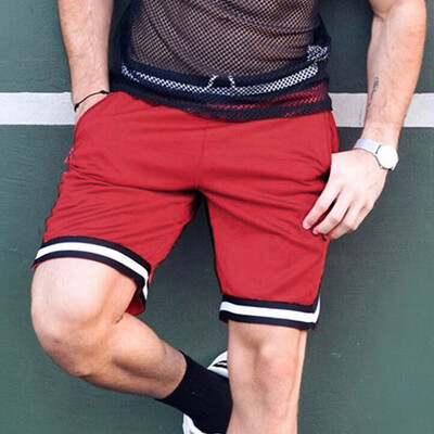 

Gobestart Mens Summer New Style Casual Loose-fitting Striped Beach Five-cent Trousers