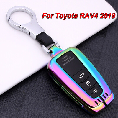 

Car Auto Remote Smart Key Case Cover Holder W Buckle Parts For Toyota RAV4 2019