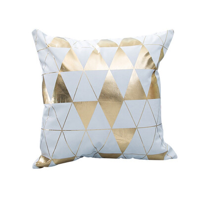 

Hight Quality Bronzing Gold Pillow Pillowcase Cotton Linen Printed 4545 CM