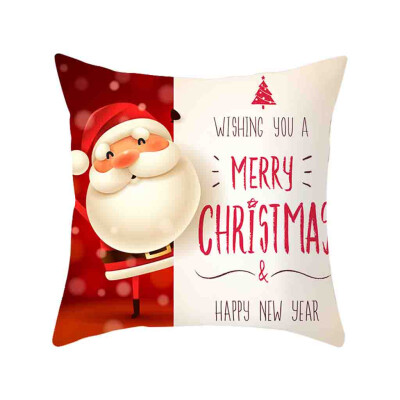 

Siaonvr Christmas Pillow Cover Decor Pillow Case Sofa Waist Throw Cushion Cover