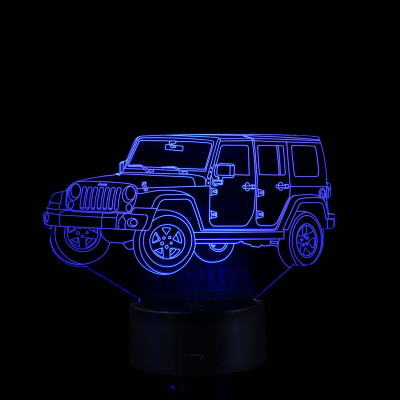 

〖Follure〗LED 3D Illuminated Lamp Optical Desk Night Light With 7 Color Changing