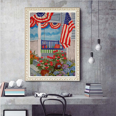 

Toponeto 5D DIY Diamond Painting Embroidery Round Diamond Home Decor Gift