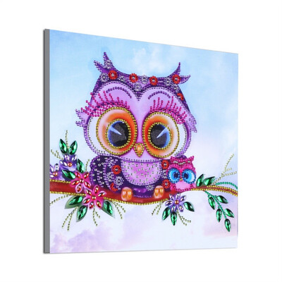 

DIY 5D Partial Cross Stitch Drill Rhinestone Crystal Arts Special Shaped Diamond Painting Butterfly Peacock Wolf Owl Flower